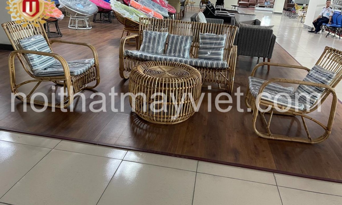 Bàn Ghế Sofa Mây Tre BGSF0036